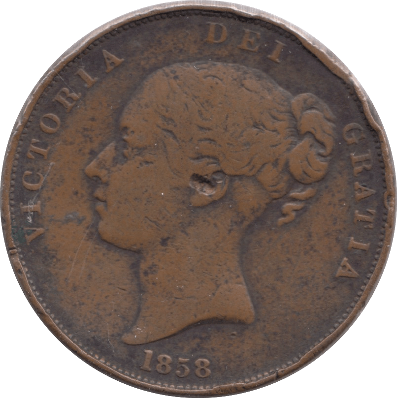 1858 PENNY ( FINE ) PENNY Cambridgeshire Coins – Cambridgeshire Coins