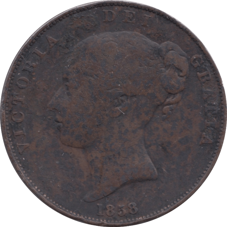 1858 PENNY ( FINE ) - PENNY - Cambridgeshire Coins