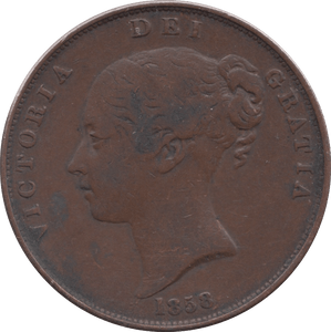 1858 PENNY ( GF ) - PENNY - Cambridgeshire Coins