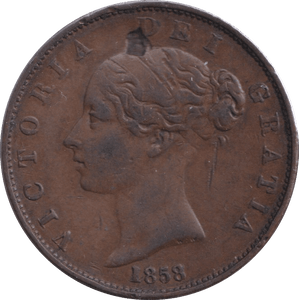 1858 PENNY ( GVF ) - PENNY - Cambridgeshire Coins