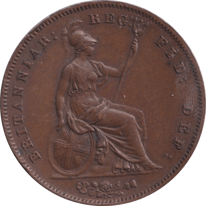 1858 PENNY ( GVF ) - Penny - Cambridgeshire Coins