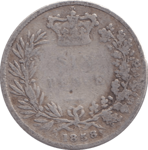 1858 SIXPENCE ( FAIR ) - WORLD COINS - Cambridgeshire Coins