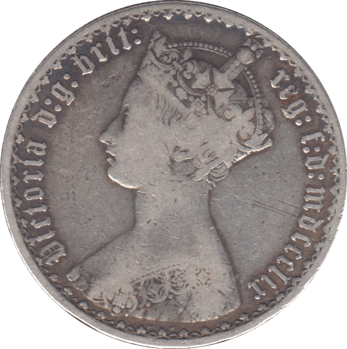 1859 FLORIN ( FINE ) - FLORIN - Cambridgeshire Coins