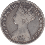 1859 FLORIN ( FINE ) - FLORIN - Cambridgeshire Coins