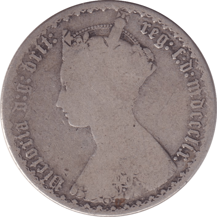 1859 FLORIN ( FINE ) - FLORIN - Cambridgeshire Coins