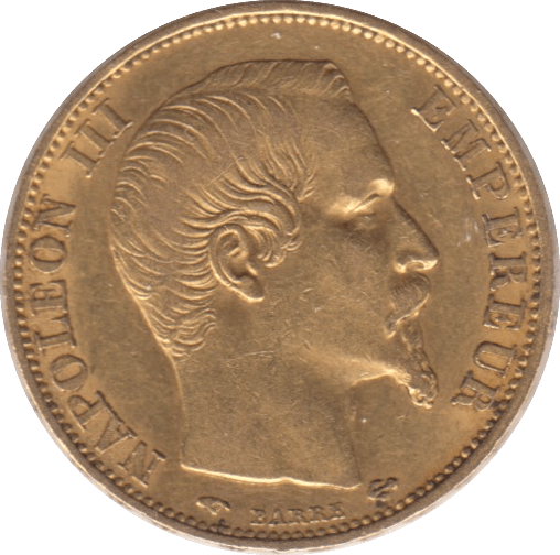 1859 GOLD 20 FRANCS FRANCE ( A ) - Gold World Coins - Cambridgeshire Coins