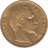 1859 GOLD 20 FRANCS FRANCE ( A ) - Gold World Coins - Cambridgeshire Coins