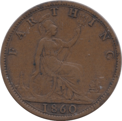 1860 FARTHING ( GF ) - Farthing - Cambridgeshire Coins