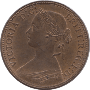 1860 FARTHING ( UNC ) - Farthing - Cambridgeshire Coins