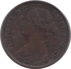 1860 FARTHING ( VF ) - Farthing - Cambridgeshire Coins