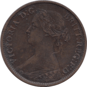 1861 FARTHING ( VF ) - Farthing - Cambridgeshire Coins