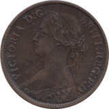 1861 FARTHING ( VF ) - Farthing - Cambridgeshire Coins