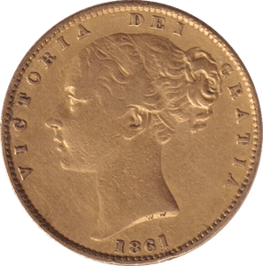 1861 GOLD SOVEREIGN ( VF ) - SOVEREIGN - Cambridgeshire Coins