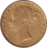 1861 GOLD SOVEREIGN ( VF ) - SOVEREIGN - Cambridgeshire Coins