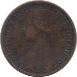 1862 FARTHING ( FINE ) - Farthing - Cambridgeshire Coins