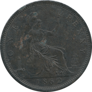 1862 PENNY ( EF ) - PENNY - Cambridgeshire Coins