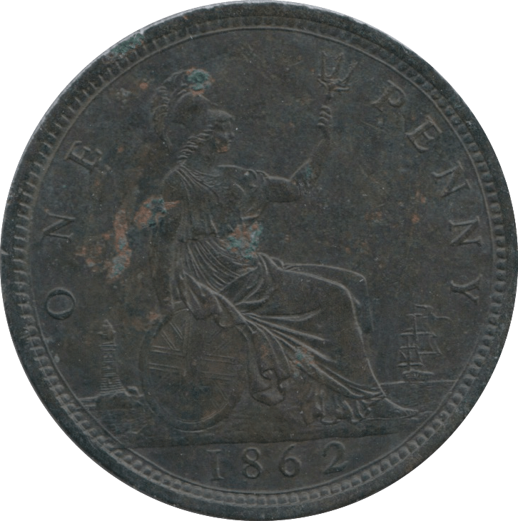 1862 PENNY ( EF ) - PENNY - Cambridgeshire Coins