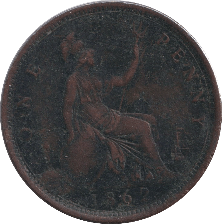 1862 PENNY ( VF ) - PENNY - Cambridgeshire Coins