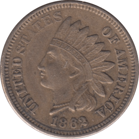 1862 USA ONE CENT - WORLD COINS - Cambridgeshire Coins