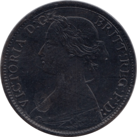 1863 FARTHING ( GVF ) - Farthing - Cambridgeshire Coins