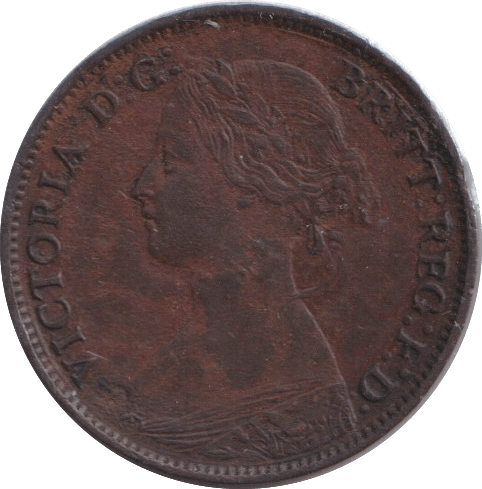 1863 FARTHING ( GVF ) - FARTHING - Cambridgeshire Coins