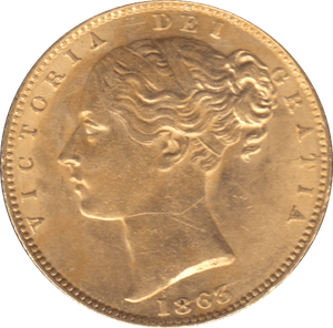 1863 GOLD SOVEREIGN ( EF ) - SOVEREIGN - Cambridgeshire Coins