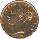 1863 GOLD SOVEREIGN ( EF ) - SOVEREIGN - Cambridgeshire Coins