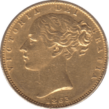 1863 GOLD SOVEREIGN ( GVF ) - SOVEREIGN - Cambridgeshire Coins