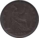 1863 PENNY ( EF ) - Penny - Cambridgeshire Coins