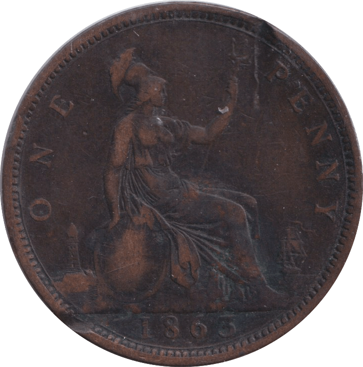 1863 PENNY ( FINE ) - PENNY - Cambridgeshire Coins