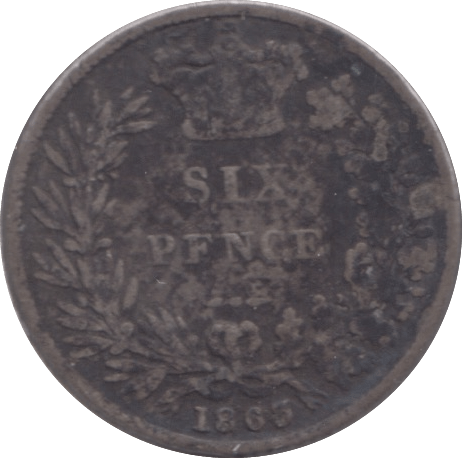 1863 SIXPENCE ( FAIR ) - SIXPENCE - Cambridgeshire Coins