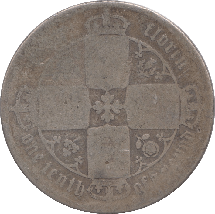 1864 FLORIN ( FINE ) DIE 60 - FLORIN - Cambridgeshire Coins