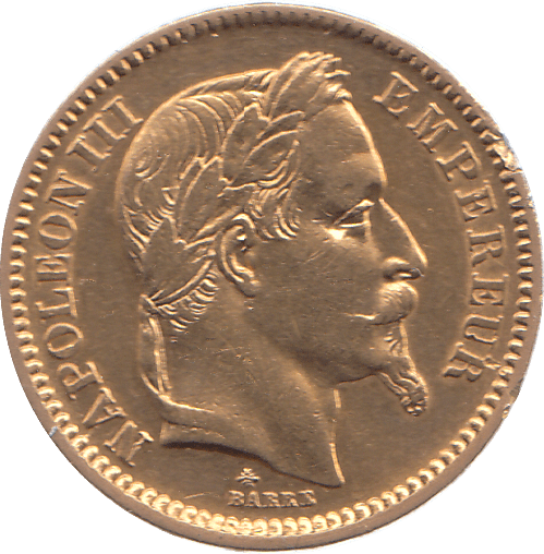 1864 GOLD 20 FRANCS FRANCE A PARIS MINT - Gold World Coins - Cambridgeshire Coins