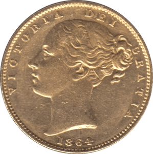 1864 GOLD SOVEREIGN ( EF ) DIE 38 - SOVEREIGN - Cambridgeshire Coins