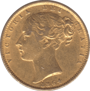 1864 GOLD SOVEREIGN ( GVF ) DIE 23 - SOVEREIGN - Cambridgeshire Coins