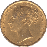 1864 GOLD SOVEREIGN ( GVF ) DIE 23 - SOVEREIGN - Cambridgeshire Coins