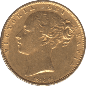 1864 GOLD SOVEREIGN ( GVF ) DIE 36 - SOVEREIGN - Cambridgeshire Coins