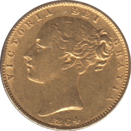 1864 GOLD SOVEREIGN ( GVF ) DIE 36 - SOVEREIGN - Cambridgeshire Coins