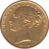 1864 GOLD SOVEREIGN ( GVF ) DIE 36 - SOVEREIGN - Cambridgeshire Coins