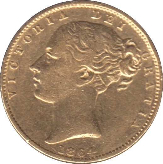 1864 GOLD SOVEREIGN ( GVF ) DIE 41 - SOVEREIGN - Cambridgeshire Coins