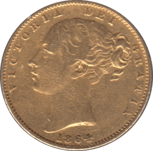 1864 GOLD SOVEREIGN ( GVF ) DIE 72 - SOVEREIGN - Cambridgeshire Coins