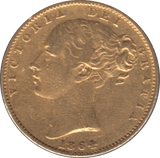 1864 GOLD SOVEREIGN ( GVF ) DIE 72 - SOVEREIGN - Cambridgeshire Coins