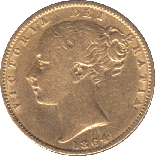 1864 GOLD SOVEREIGN ( VF ) DIE 43 - SOVEREIGN - Cambridgeshire Coins