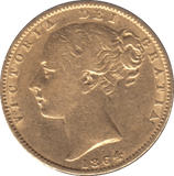 1864 GOLD SOVEREIGN ( VF ) DIE 43 - SOVEREIGN - Cambridgeshire Coins