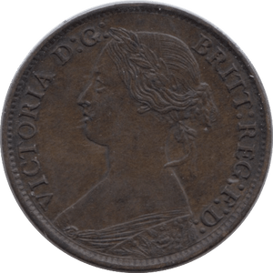 1865 FARTHING ( AUNC ) - Farthing - Cambridgeshire Coins