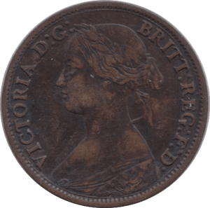 1865 FARTHING ( FINE ) - Farthing - Cambridgeshire Coins