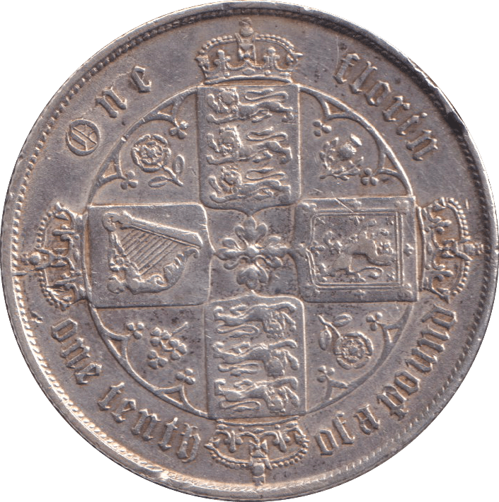 1865 FLORIN ( GVF ) DIE 47 - FLORIN - Cambridgeshire Coins