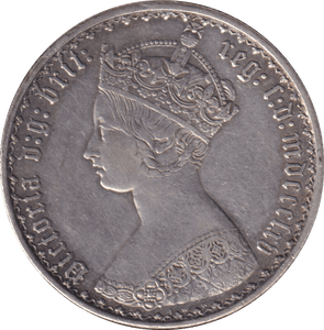 1865 FLORIN ( GVF ) DIE 4 - FLORIN - Cambridgeshire Coins