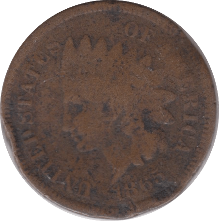 1865 ONE CENT USA - WORLD COINS - Cambridgeshire Coins