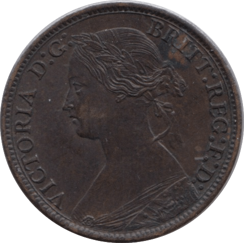 1866 FARTHING ( EF ) - Farthing - Cambridgeshire Coins